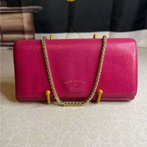 Gucci Pink Leather Wallet